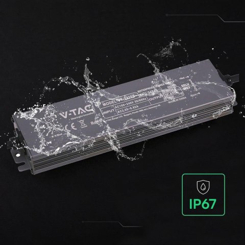 Zasilacz do LED hermetyczny SLIM V-TAC 100W 24V 4.15A IP67 filtr EMI VT-24102
