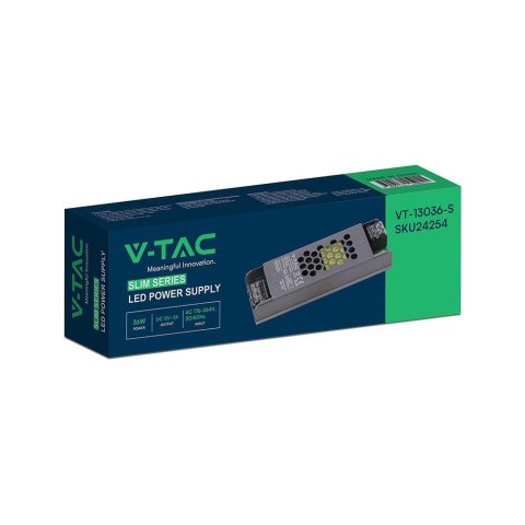 Zasilacz do LED modułowy montażowy SLIM V-TAC 36W 12V 3A IP20 filtr EMI VT-13036-S