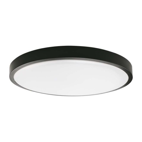 Oprawa sufitowa plafoniera V-TAC 24W LED okrągły IP44 30cm czarny VT-8624B-RD 4000K 2400lm