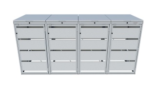 Zabudowa 120-4 Srebrny 9006