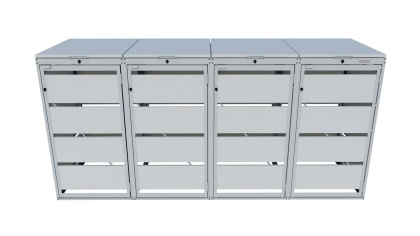 Zabudowa 120-4 Srebrny 9006