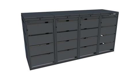 Zabudowa 120-4 Czarny 9005