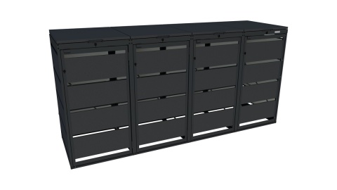 Zabudowa 120-4 Czarny 9005