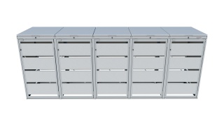 Zabudowa 120-5 Srebrny 9006