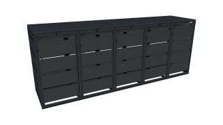 Zabudowa 120-5 Czarny 9005