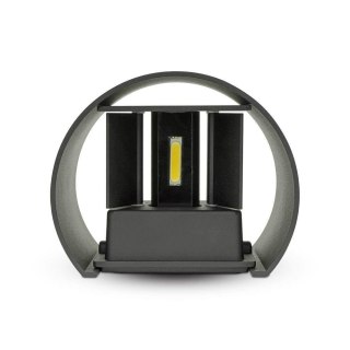 Oprawa ścienna 5W V-TAC góra dół regulowana czarny okrągły IP65 BRIDGELUX VT-756-B 4000K 700lm