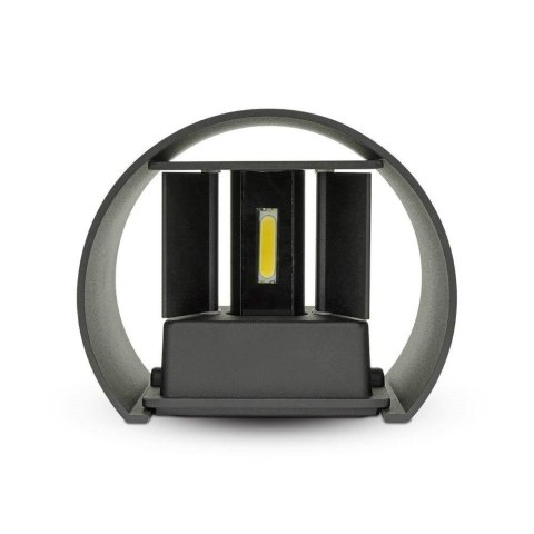 Oprawa ścienna 5W V-TAC góra dół regulowana czarny okrągły IP65 BRIDGELUX VT-756-B 4000K 700lm