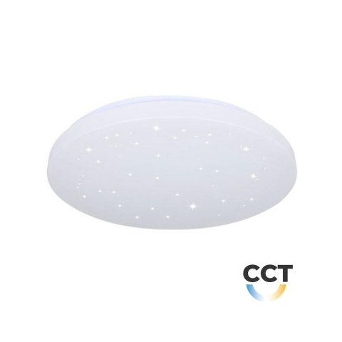 Oprawa sufitowa plafoniera V-TAC 12W LED gwiazdy zmiana koloru CCT fi.255 VT-8412-S-N 3000K-6400K 1200lm