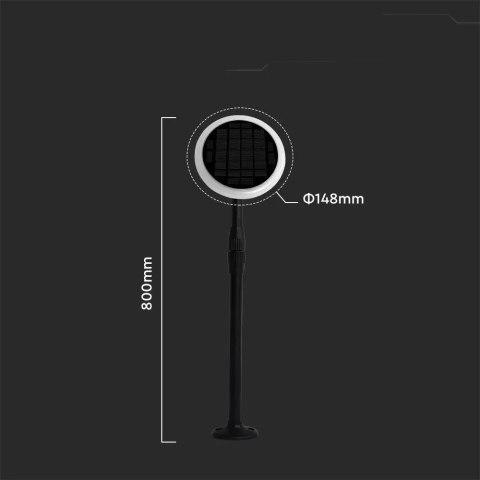 Słupek ogrodowy V-TAC solarny LED 3W 2w1 (opak. 2 szt) VT-943 3000K 260lm