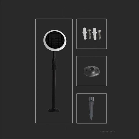 Słupek ogrodowy V-TAC solarny LED 3W 2w1 (opak. 2 szt) VT-943 3000K 260lm