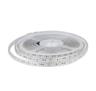 Taśma LED V-TAC 12V SMD5050 300LED IP65 rękaw 7W/m VT-5050 60-IP65 RGB
