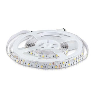 Taśma LED V-TAC 12V SMD5050 300LED RGBW IP20 8W/m VT-5050 60-IP20-8 3000K+RGB 357lm