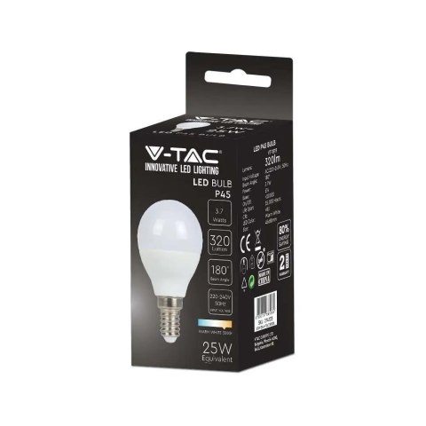 Żarówka LED V-TAC 3,7W E14 kulka P45 VT-1819 4000K 320lm