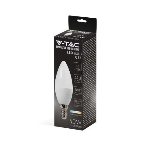 Żarówka LED V-TAC 4,5W E14 świeca VT-1855 6500K 470lm