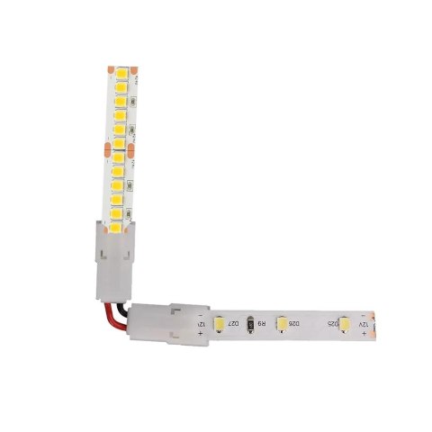 Konektor złączka taśm LED V-TAC L kątowa 90st do taśm i pasków LED gęste i zwykłe 10mm