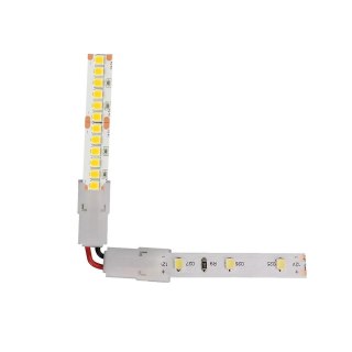 Konektor złączka taśm LED V-TAC L kątowa 90st do taśm i pasków LED gęste i zwykłe 8mm