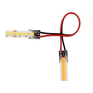 Konektor złączka taśm LED V-TAC przeźroczysta taśma-przewód-taśma gęste/zwykłe/COB 8mm