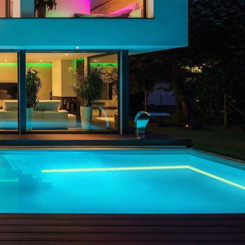 Neon flex LED V-TAC 24V IP68 10mb cięcie co 5cm 6,5W/m IP68 VT-554 Kolor Żółty 260lm