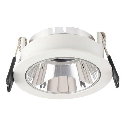 Oczko V-TAC GU10 wpuszczane białe/chrom okrągłe VT-872-WC 3 lata gwarancji