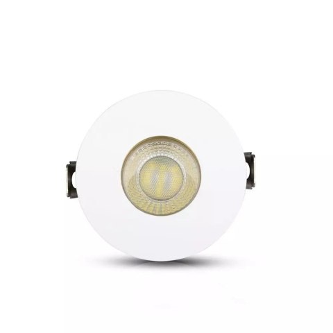 Oczko V-TAC GU10 wpuszczane białe/złoty okrągłe VT-873-WG