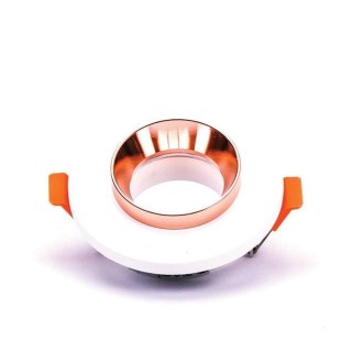 Oczko V-TAC gips beton GU10 okrągłe wpuszczane białe/różowe złoto VT-862-MRP 5 lat gwarancji