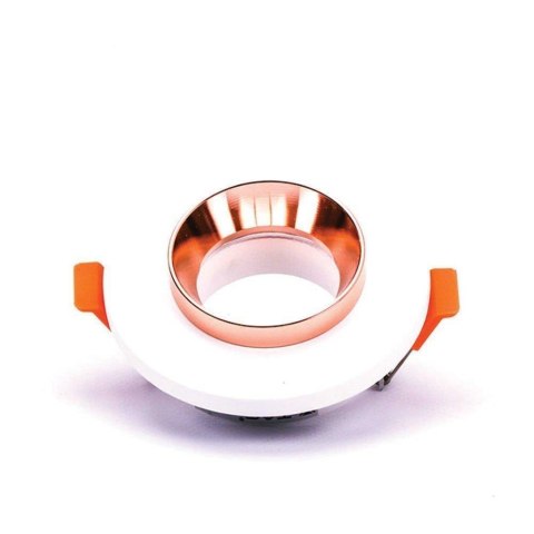 Oczko V-TAC gips beton GU10 okrągłe wpuszczane białe/różowe złoto VT-862-MRP 5 lat gwarancji