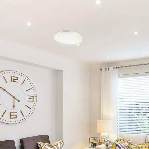 Oprawa sufitowa plafoniera V-TAC 12W LED mleczny zmiana koloru CCT fi.255 VT-8412 3000K-6400K 1200lm