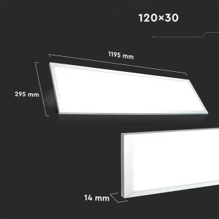 Panel LED V-TAC 45W 120x30 pmma VT-12030 3000K 3600lm