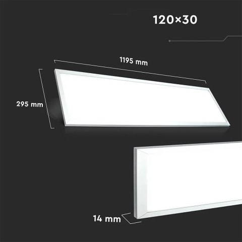Panel LED V-TAC 45W 120x30 pmma VT-12030 3000K 3600lm