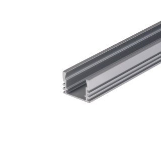 Profil do LED zestaw, ALU anodowany V-TAC 2mb klosz mleczny 17,4x12,1mm VT-8116