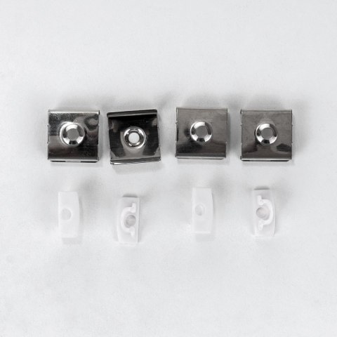 Profil do LED zestaw, ALU anodowany V-TAC 2mb klosz mleczny 17,4x7mm VT-8113