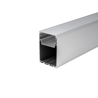 Profil do LED zestaw, ALU anodowany V-TAC 2mb klosz mleczny 50x75mm VT-8127