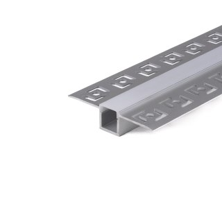 Profil do LED zestaw, ALU anodowany do gipsowania 95mm V-TAC 2mb klosz mleczny 12,5x10mm VT-8102