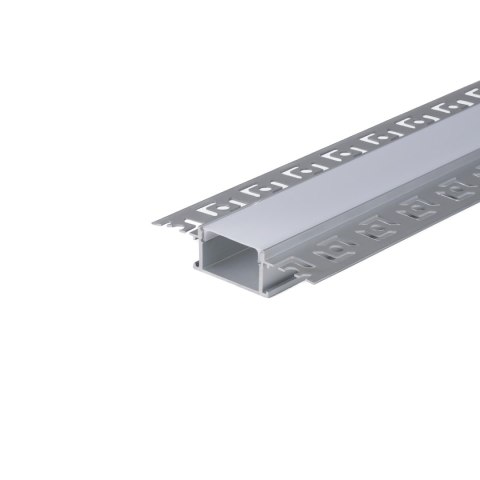 Profil do LED zestaw, ALU anodowany do gipsowania na dwie taśmy V-TAC 2mb klosz mleczny 28,5x14mm VT-8101