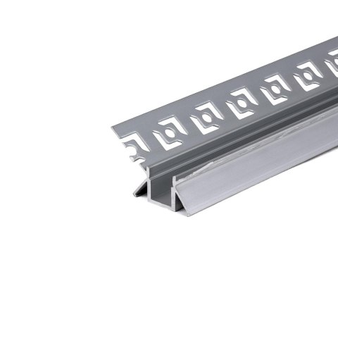 Profil do LED zestaw, ALU anodowany do gipsowania narożny wewnętrzny V-TAC 2mb klosz mleczny 13,1x12,5mm VT-8104