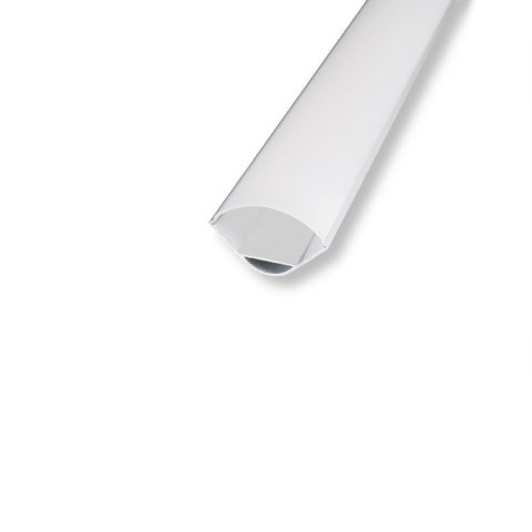 Profil do LED zestaw, ALU anodowany kątowy na dwie taśmy V-TAC 2mb klosz mleczny 30x30mm VT-8105