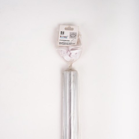 Profil do LED zestaw, ALU anodowany kątowy na dwie taśmy V-TAC 2mb klosz mleczny 30x30mm VT-8105