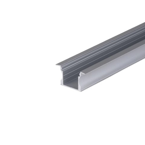 Profil do LED zestaw, ALU anodowany wpuszczany V-TAC 2mb klosz mleczny 23x15,5mm VT-8107