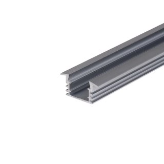 Profil do LED zestaw, ALU anodowany wpuszczany V-TAC 2mb klosz mleczny 24,5x12,2mm VT-8115