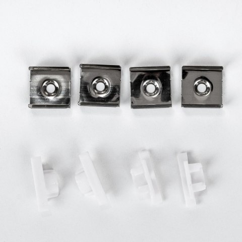 Profil do LED zestaw, ALU anodowany wpuszczany V-TAC 2mb klosz mleczny 24,7x7mm VT-8106