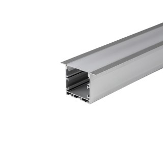 Profil do LED zestaw, ALU anodowany wpuszczany V-TAC 2mb klosz mleczny 50x35mm VT-8126