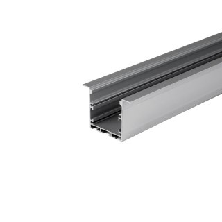 Profil do LED zestaw, ALU anodowany wpuszczany V-TAC 2mb klosz mleczny 50x35mm VT-8126