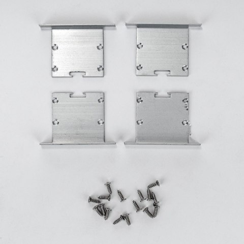 Profil do LED zestaw, ALU anodowany wpuszczany V-TAC 2mb klosz mleczny 50x35mm VT-8126