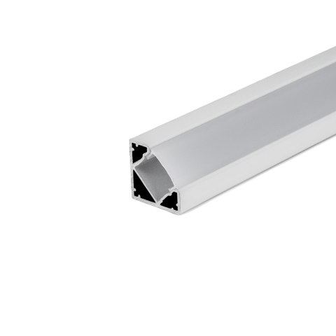 Profil do LED zestaw, ALU kątowy biały V-TAC 2mb klosz mleczny 19x19mm VT-8114W 5 lat gwarancji