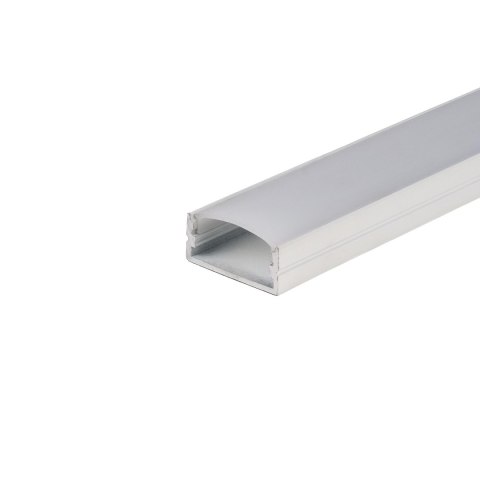 Profil do LED zestaw, ALU na dwie taśmy biały V-TAC 2mb klosz mleczny 23,5x10mm VT-8108-W 5 lat gwarancji