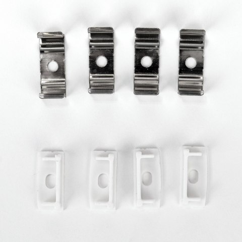 Profil do LED zestaw, ALU na dwie taśmy biały V-TAC 2mb klosz mleczny 23,5x10mm VT-8108-W 5 lat gwarancji