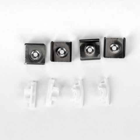 Profil do LED zestaw, ALU wpuszczany biały V-TAC 2mb klosz mleczny 24,7x7mm VT-8106-W 5 lat gwarancji