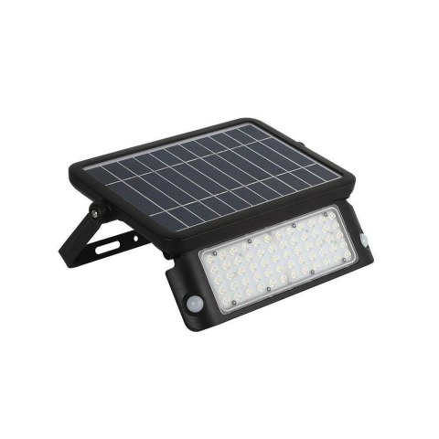 Projektor solarny V-TAC 10W LED czarny czujnk ruchu IP65 VT-787-10 4000K 1150lm