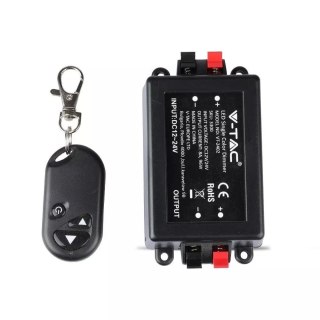 Sterownik ściemniacz taśm LED jednokolorowych RF radiowy V-TAC 12V/96W 24V/192W 8A VT-4083