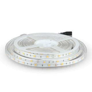 Taśma LED V-TAC 12V SMD5050 150LED IP65 rękaw 4,8W/m VT-5050 30-IP65 6000K 500lm